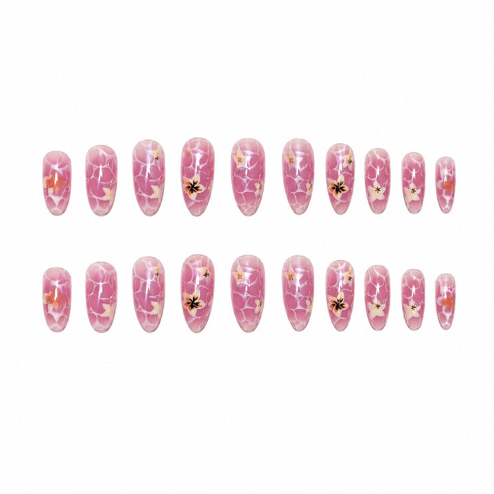 Artistic Floral-Patterned Press-On Nails Kalsten