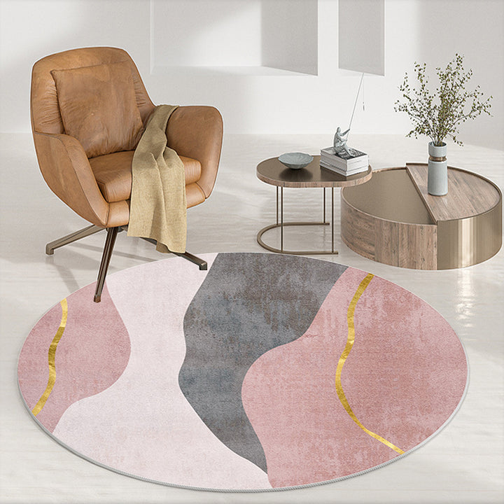 Abstract Patterned Round Area Rug Kalsten