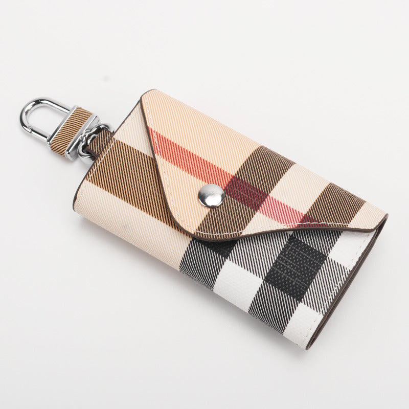 Checkered Pattern Keychain Wallet kalsten