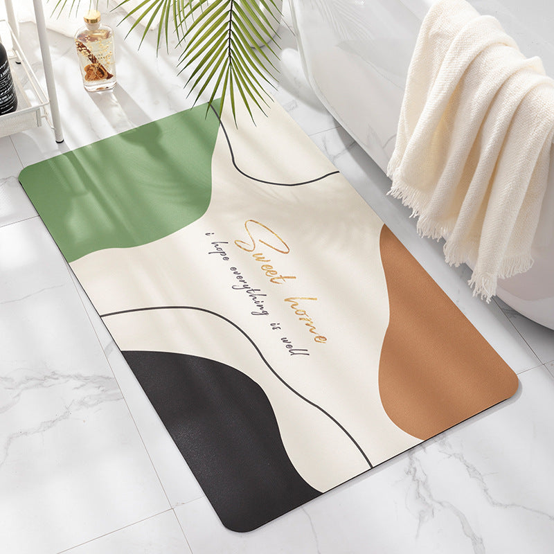 Tropical-Inspired Soft Bath Mat