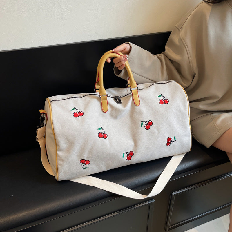 Embroidered Travel Duffel Bag Kalsten