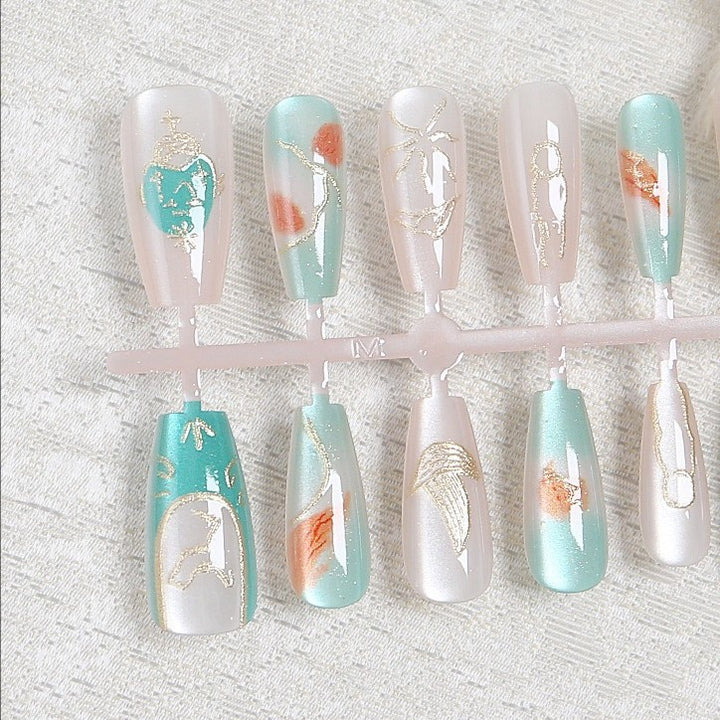 Intricate Design Press-On Nail Set Kalsten
