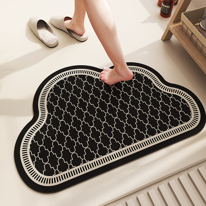 Stylish Cloud-Shaped Bath Mat
