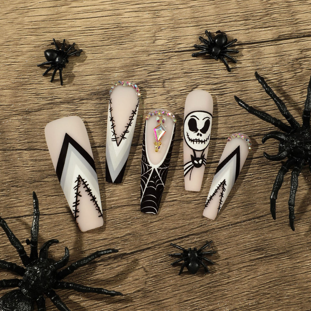 Artistic Nail Extensions in Halloween Design Kalsten