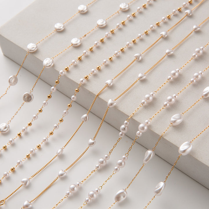 Pearl-Accented Eyewear Chain Kalsten