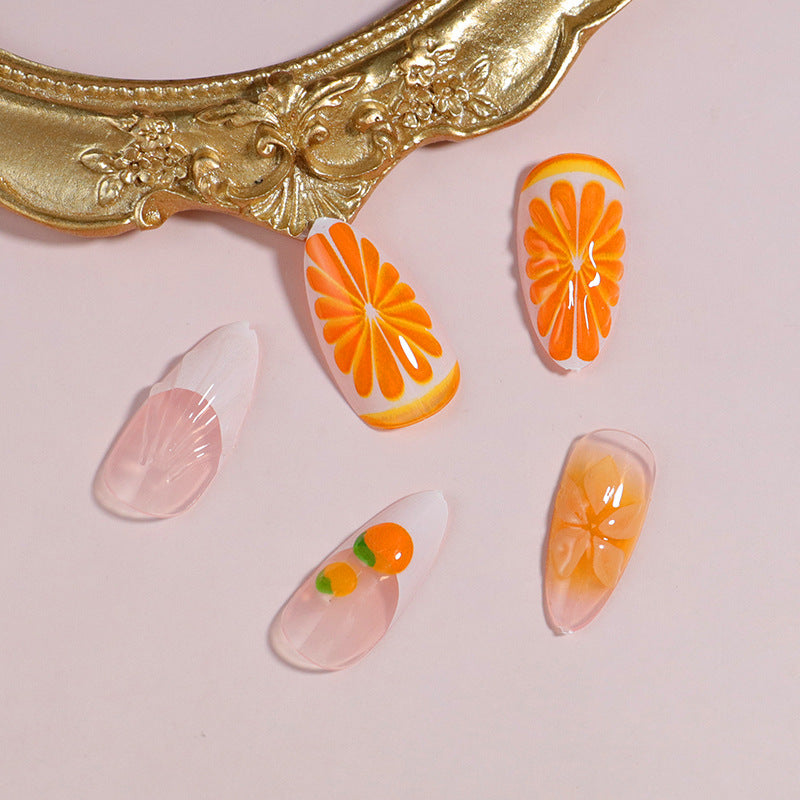 Premium Press-On Nail Set with Decorative Accents Kalsten
