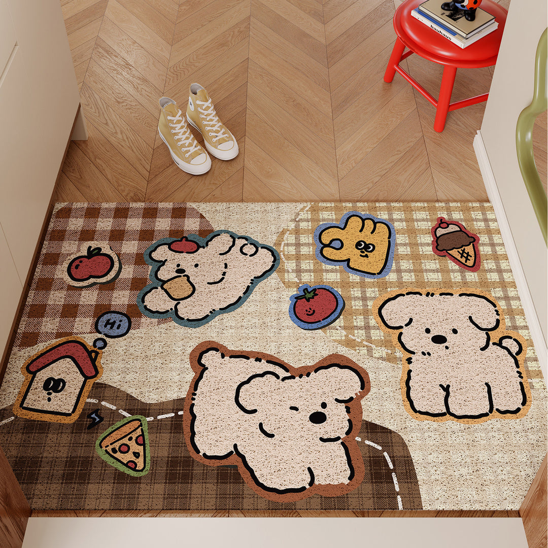 Playful Cartoon Themed Area Rug