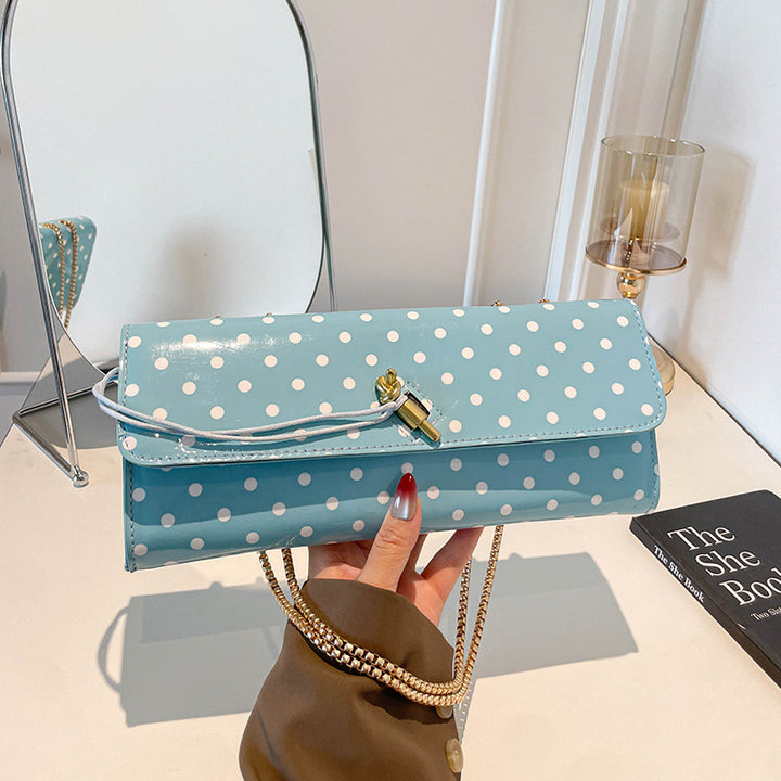 Chic Patent Leather Clutch