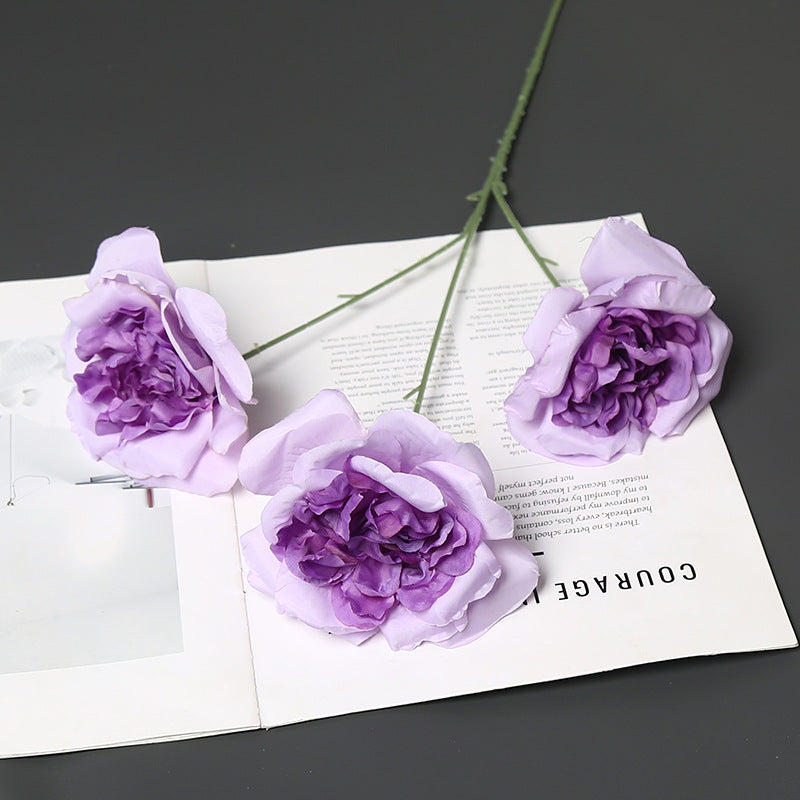 Elegant Faux Peony Stem for Home Decor Display