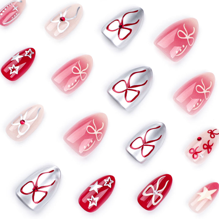 Artistic Nail Extensions with Festive Design Kalsten