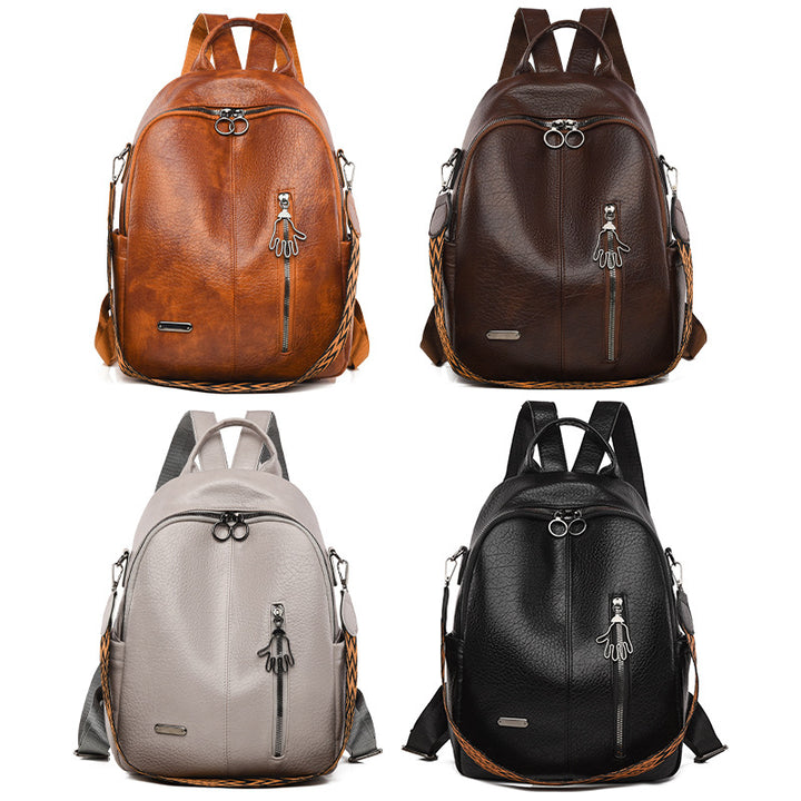 Casual Leather Backpack Kalsten