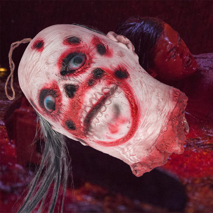 Horrifying Latex Hanging Scary Head Prop Kalsten
