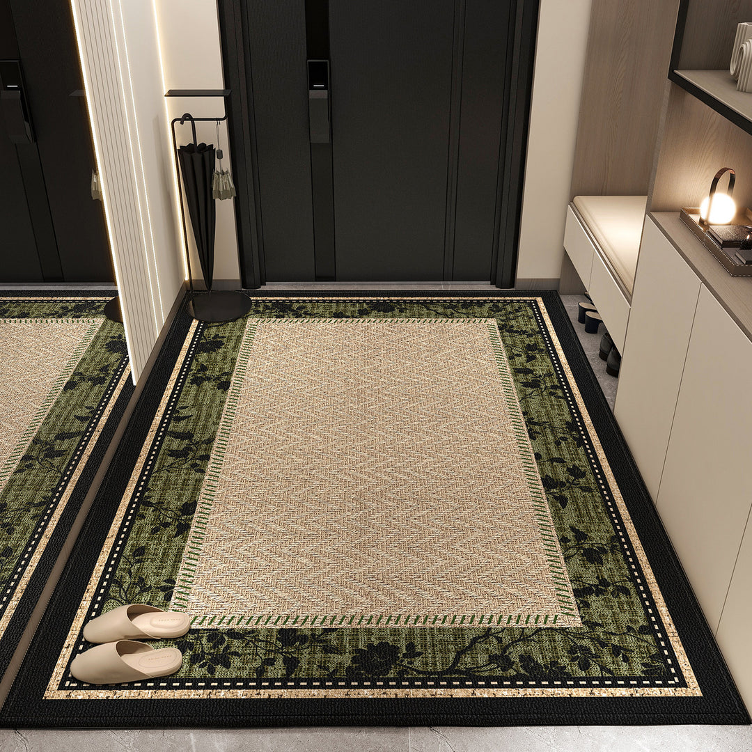Elegant Floral Pattern Area Mat
