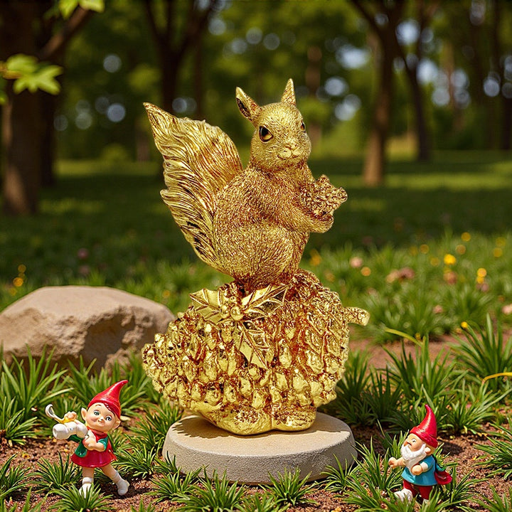 Decorative squirrel sculpture on a cone Kalsten