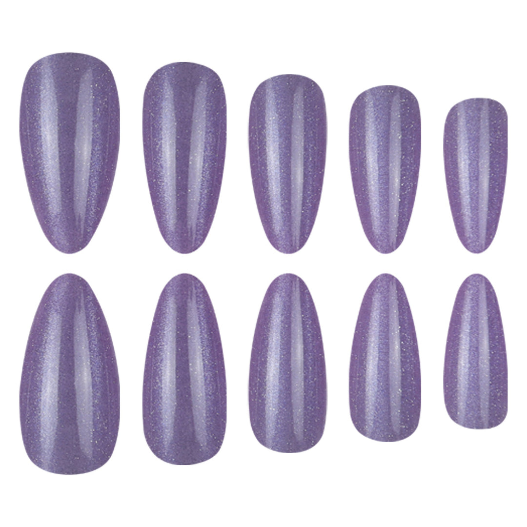 Sparkling Long Stiletto Press-On Nails Kalsten