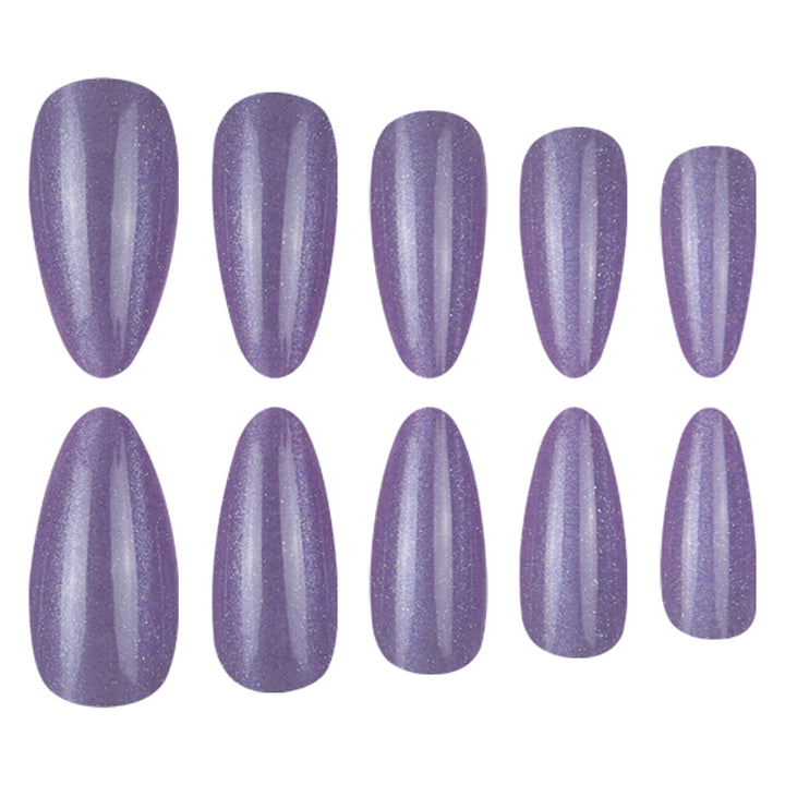 Sparkling Long Stiletto Press-On Nails Kalsten
