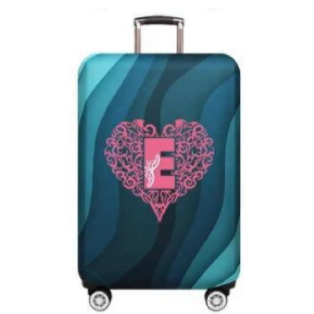 Women's Hard Shell Suitcase with Playful Heart Design Kalsten