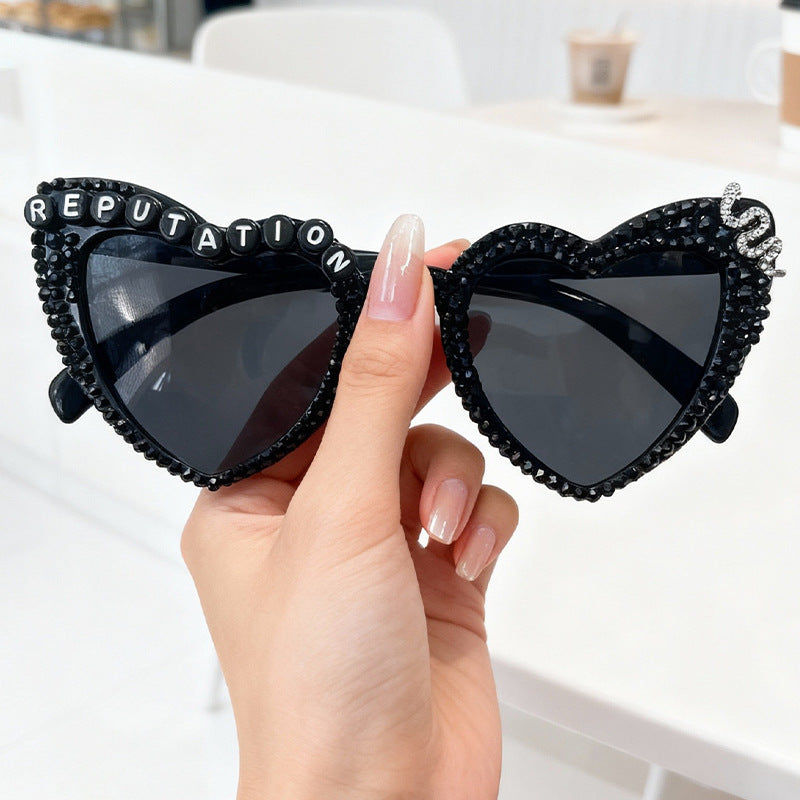 Statement Heart-Frame Sunglasses Kalsten