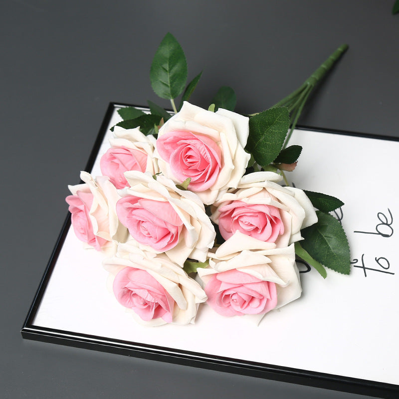 Decorative Faux Rose Bouquet for Home Decor