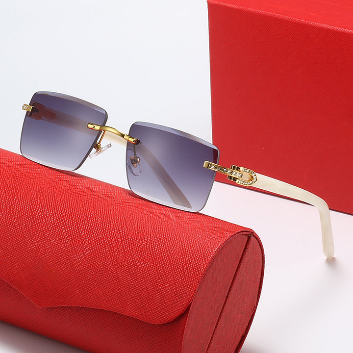 Ladies fashionable square sunglasses with luxurious accent and UV protection Kalsten