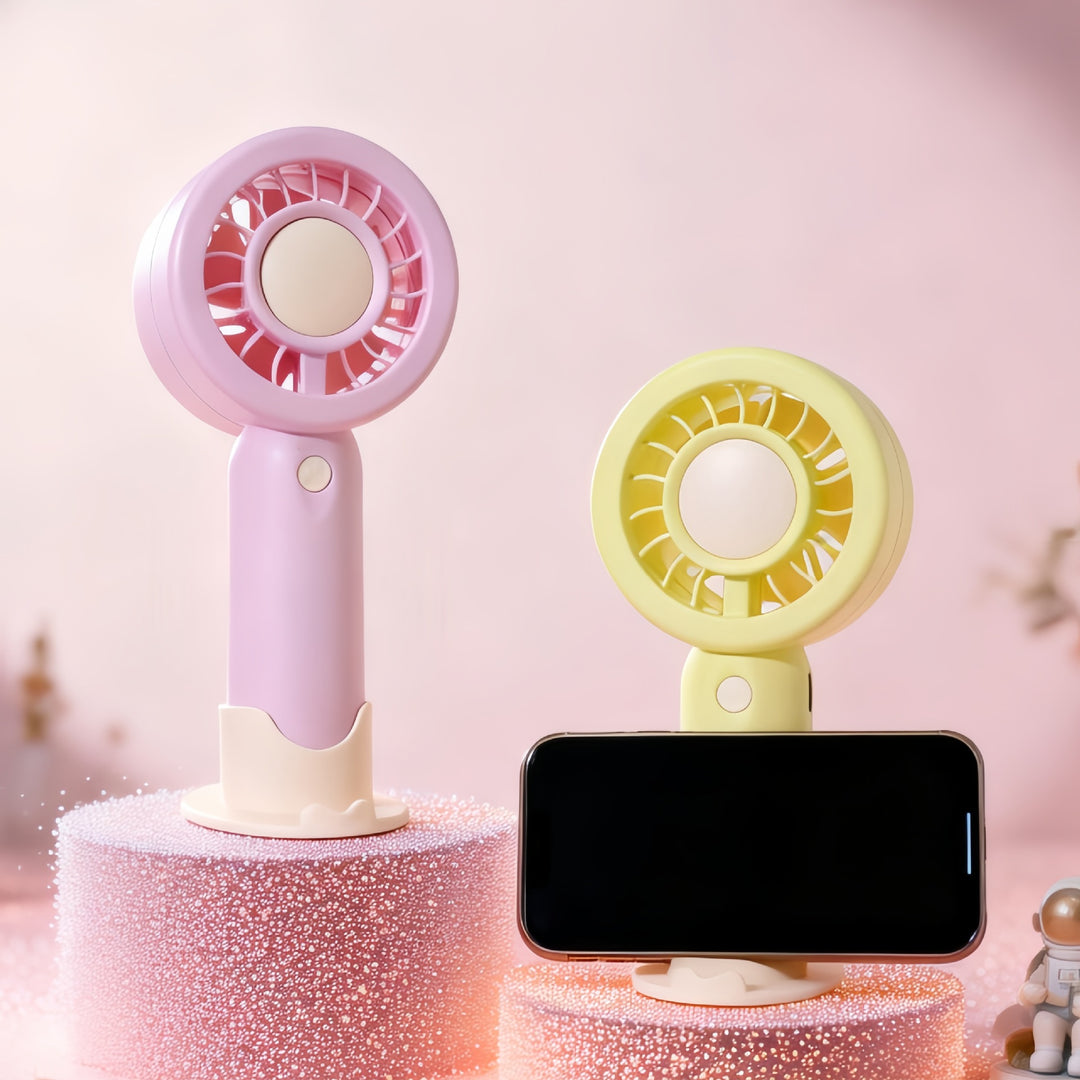 Ladies Portable USB Hand Fan with Ergonomic Design Kalsten
