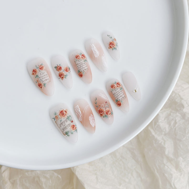 Butterfly-Embellished Press-On Nail Set