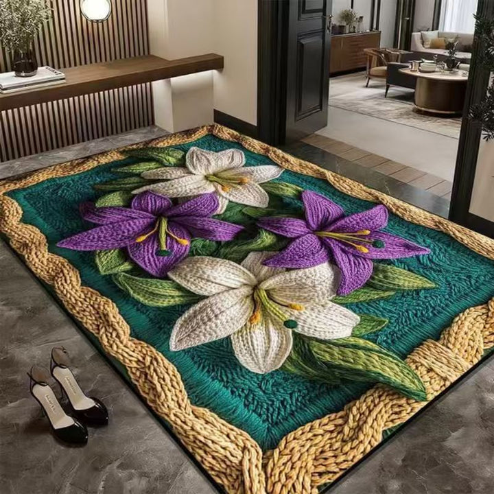 Artistic Floral Area Rug