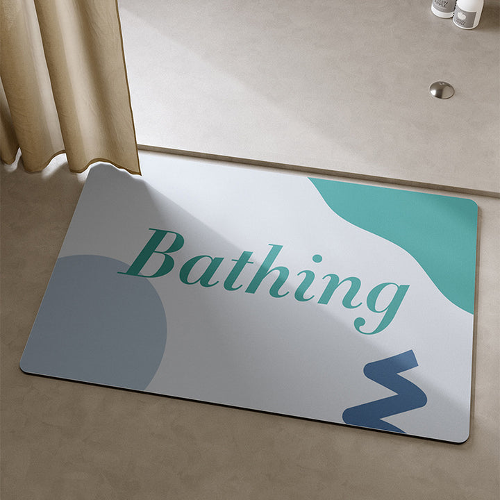 Playful Cat-Themed Bath Mat Kalsten