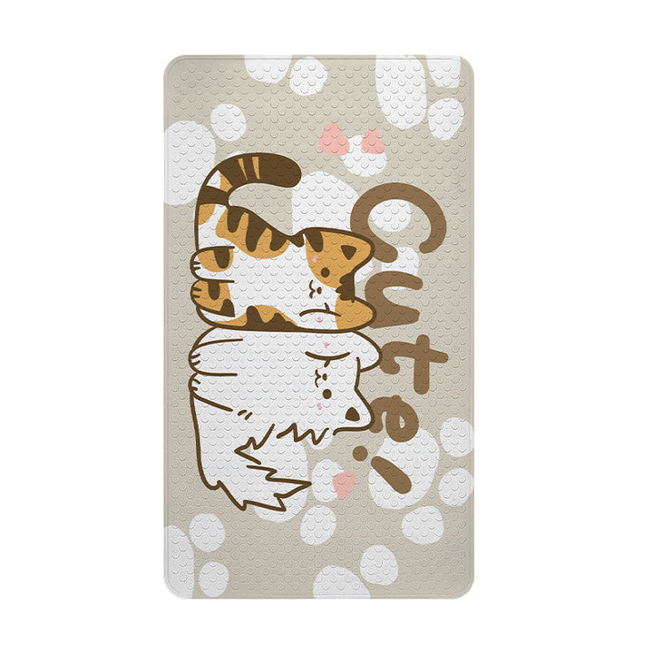 Cute Cartoon Cat Bath Mat Kalsten
