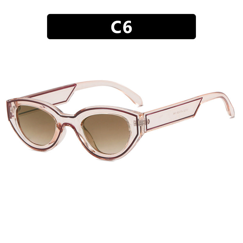 Women Cat-Eye Sunglasses with sturdy transparent frame and protective UV filter Kalsten