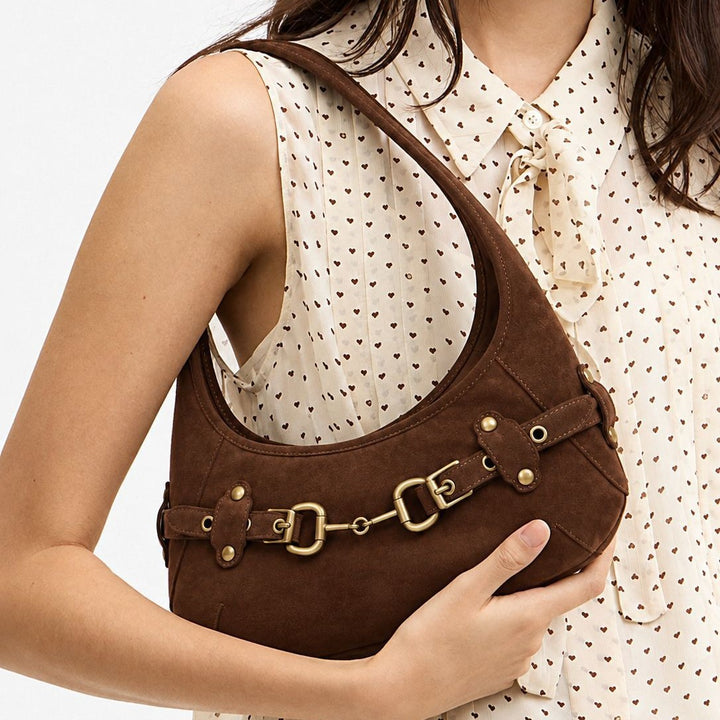 Elegant Suede Hobo Bag
