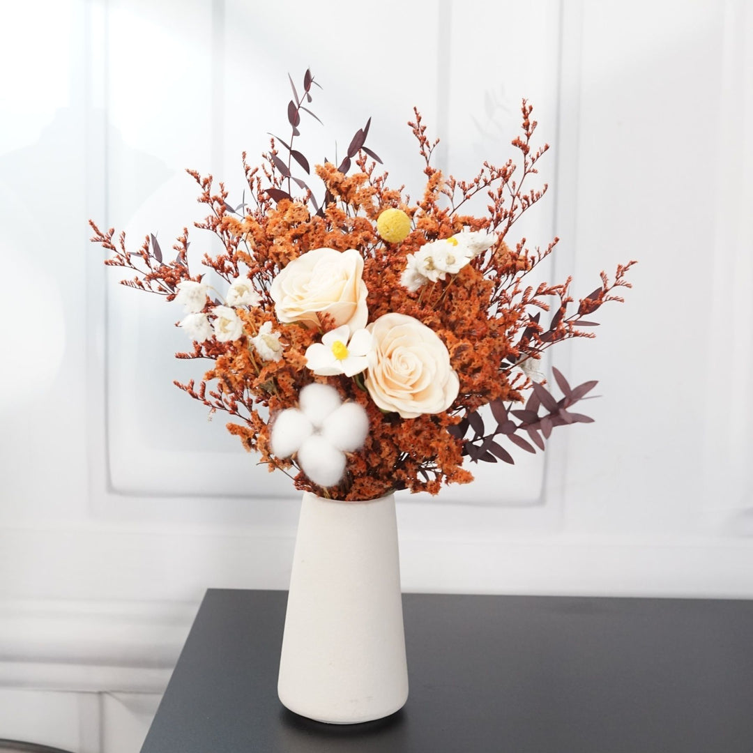 Artificial Floral Arrangement with Decorative Vase