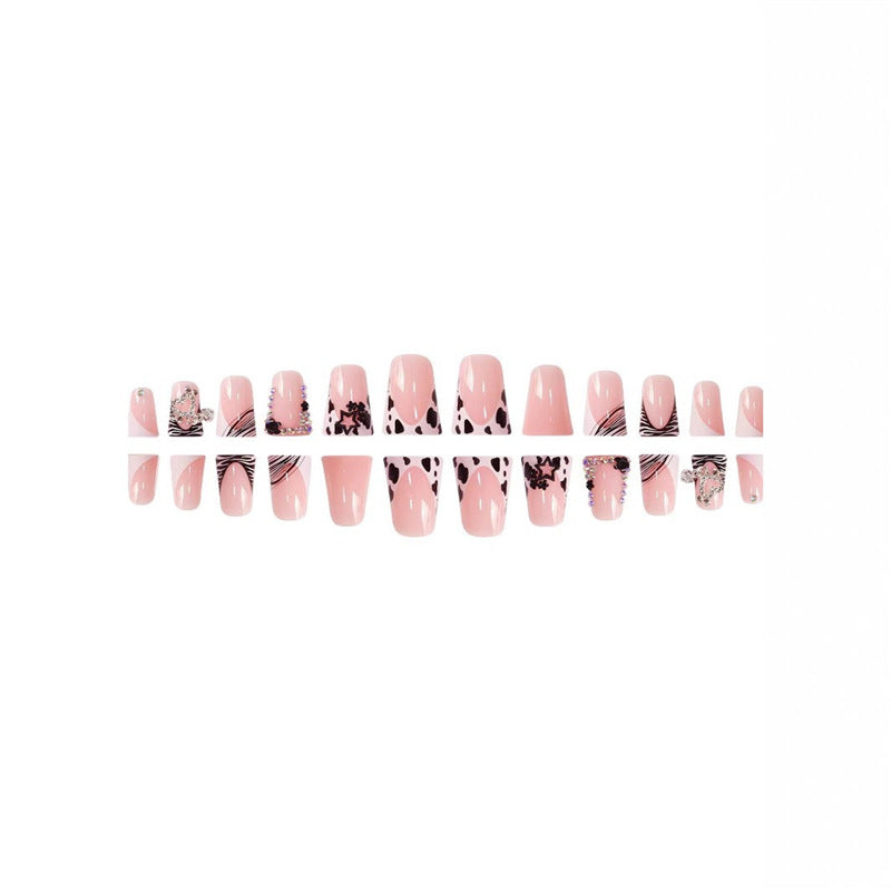 Glamorous Rhinestone Embellished Press-On Nail Set Kalsten