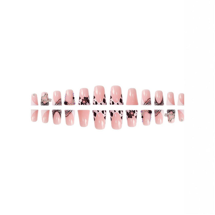 Glamorous Rhinestone Embellished Press-On Nail Set Kalsten