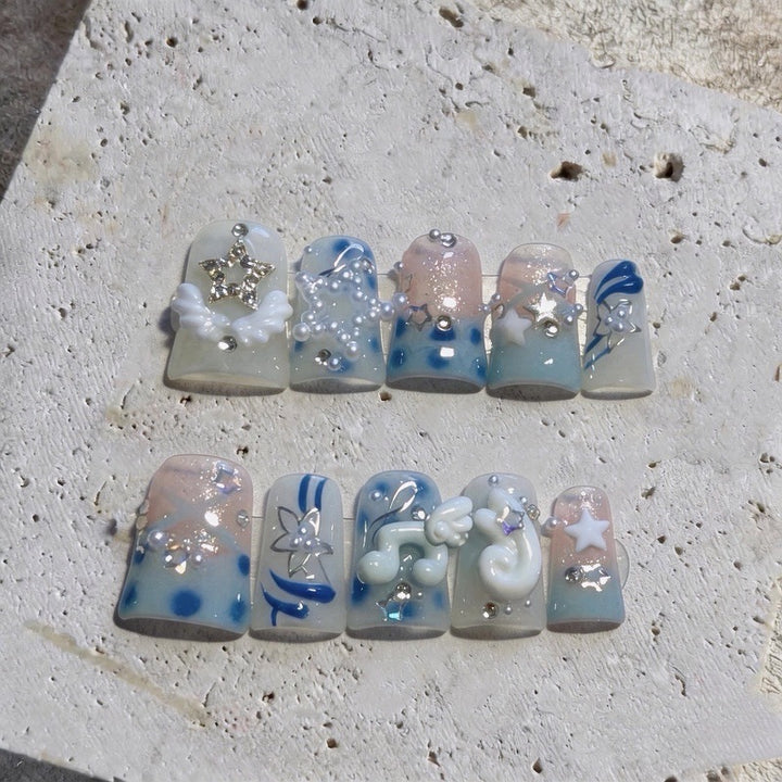 Decorative Themed Press-On Nail Art Set