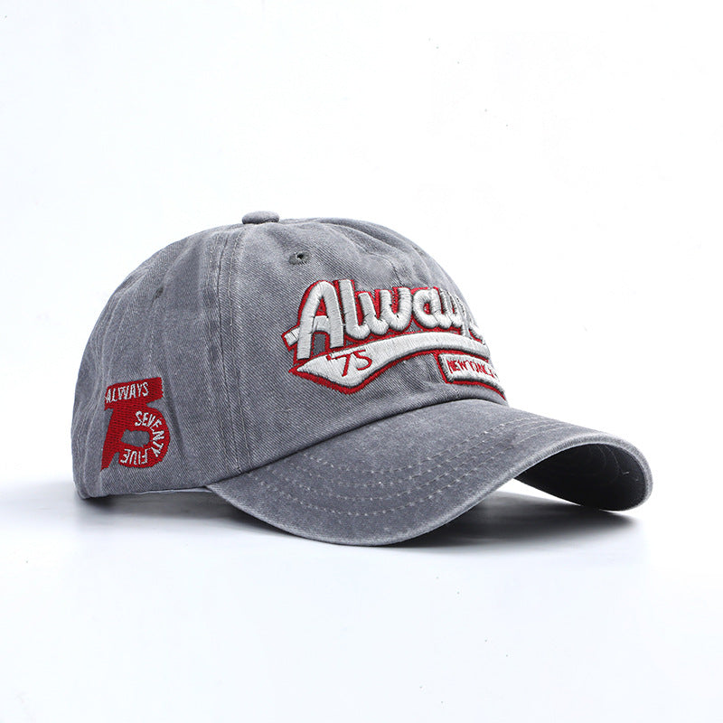 Vintage-Inspired Embroidered Baseball Cap
