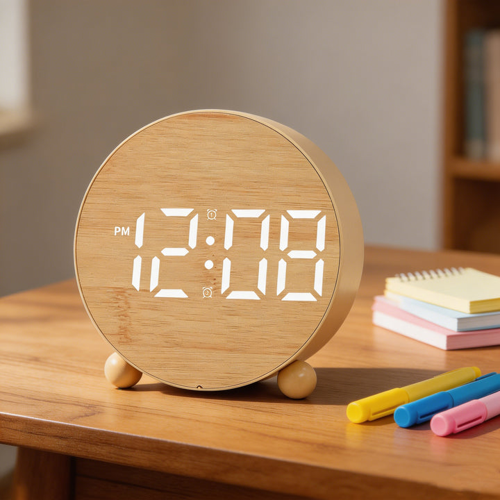 Digital Alarm Clock with Large LED Display and Gentle Alarm Function Kalsten