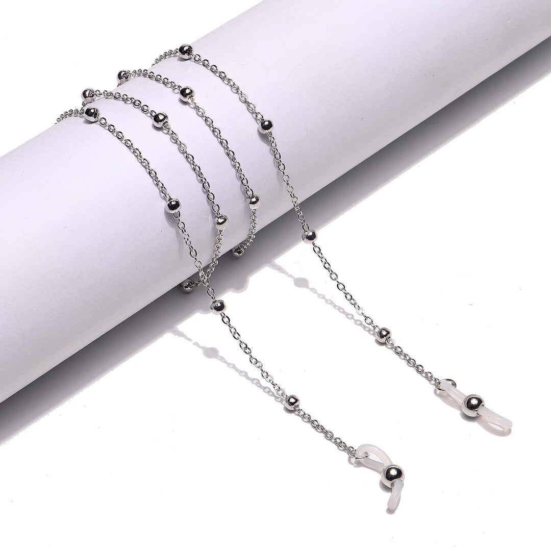 Elegant Heart-Shaped Pearl Chain Eyewear Holder Kalsten