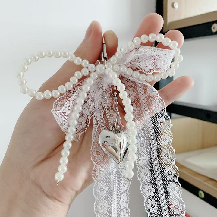 Elegant Heart Pendant Charm Keychain Kalsten