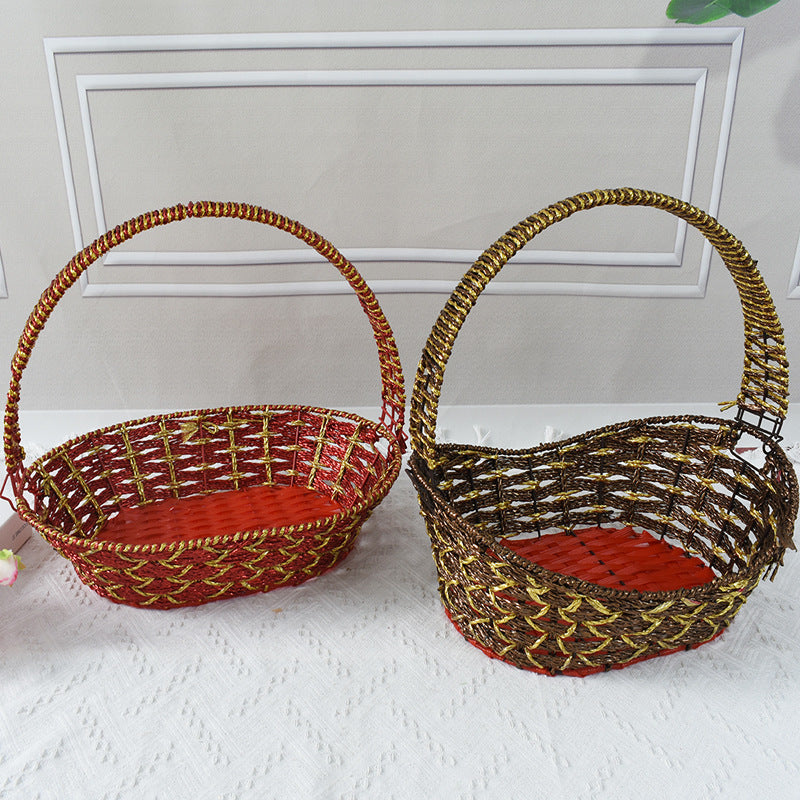 Colorful Decorative Woven Basket Kalsten