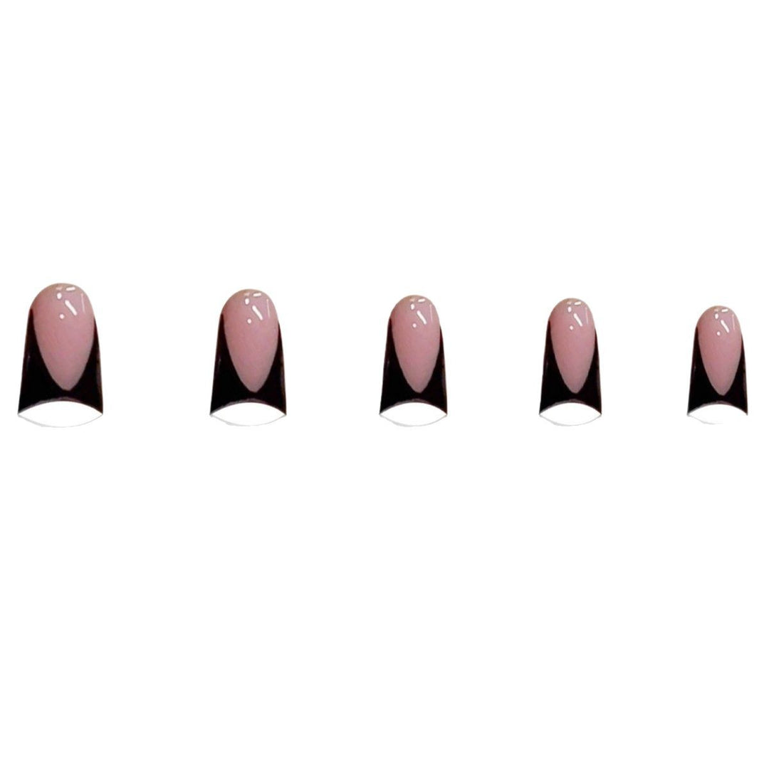 Stylish Stiletto Press-On Nails with Geometry Design Kalsten