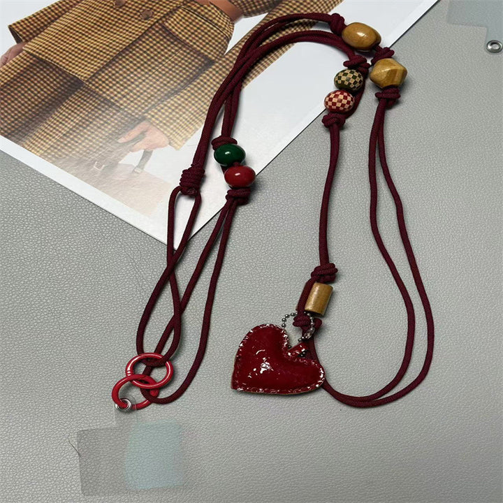 Handmade Heart Pendant Eyewear Lanyard Kalsten