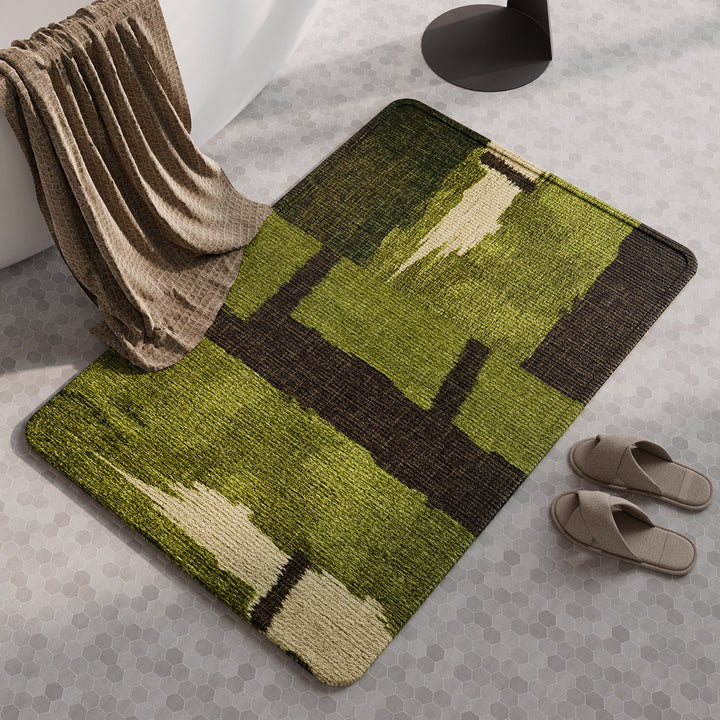 Natural Fiber Absorbent Bathroom Mat