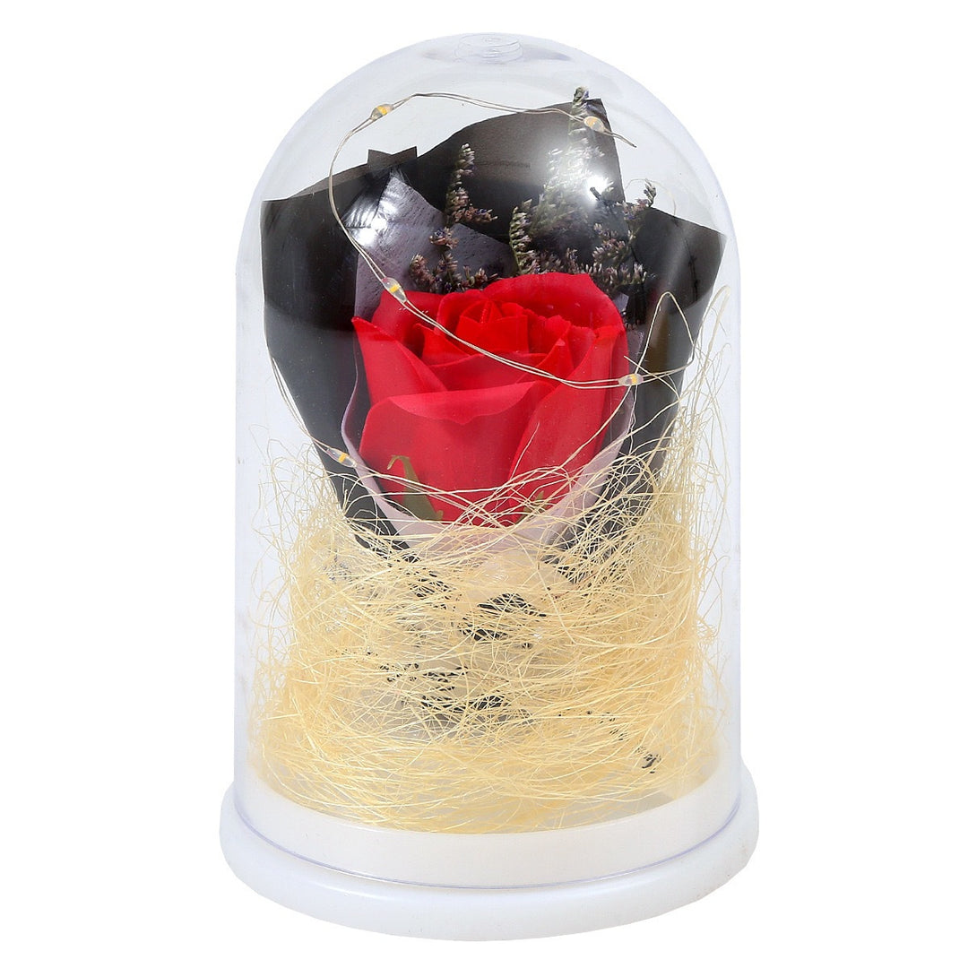 Decorative glass ball with LED lighting