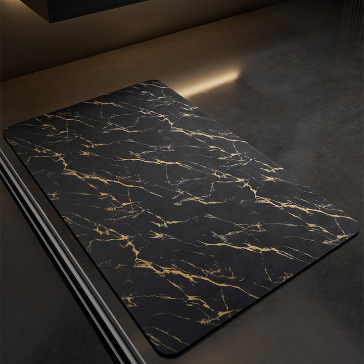 Marble-Patterned Anti-Fatigue Kitchen Mat Kalsten