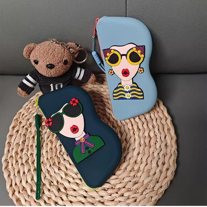 Artistic Print Zippered Pencil Case Kalsten