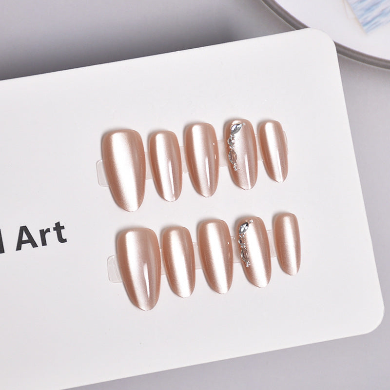 Glamorous Heart-Themed Press-On Nail Set Kalsten