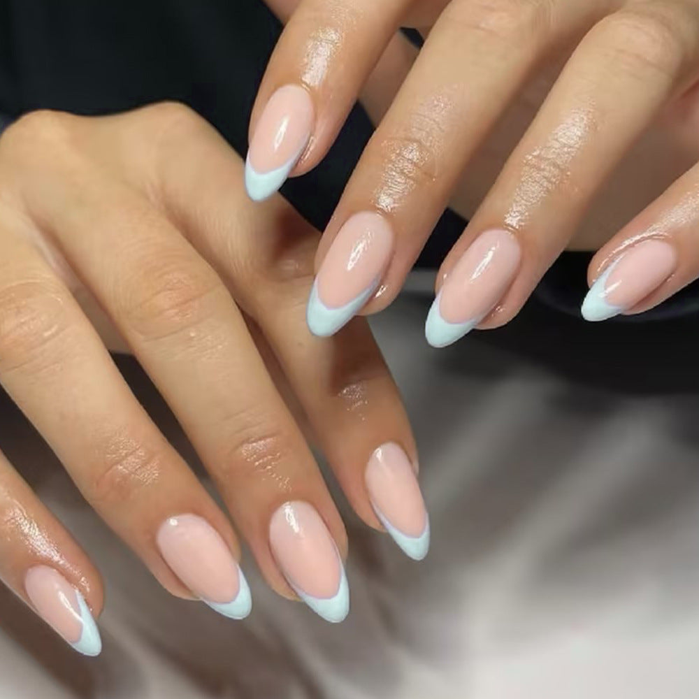 Elegant French Tip Press-On Nail Set Kalsten