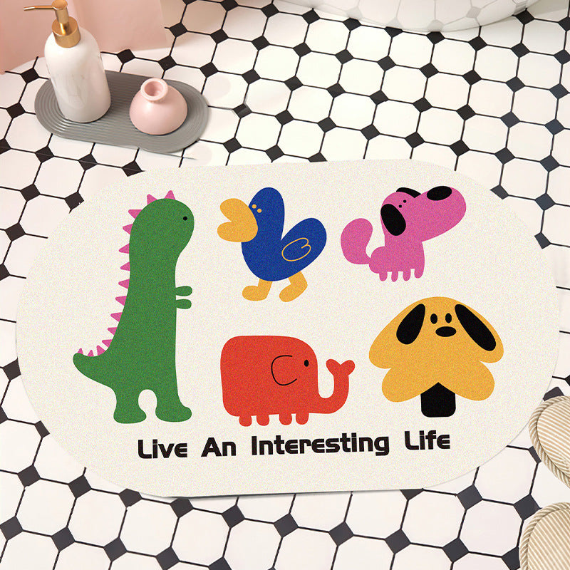 Funny Dog-Themed Bath Mat
