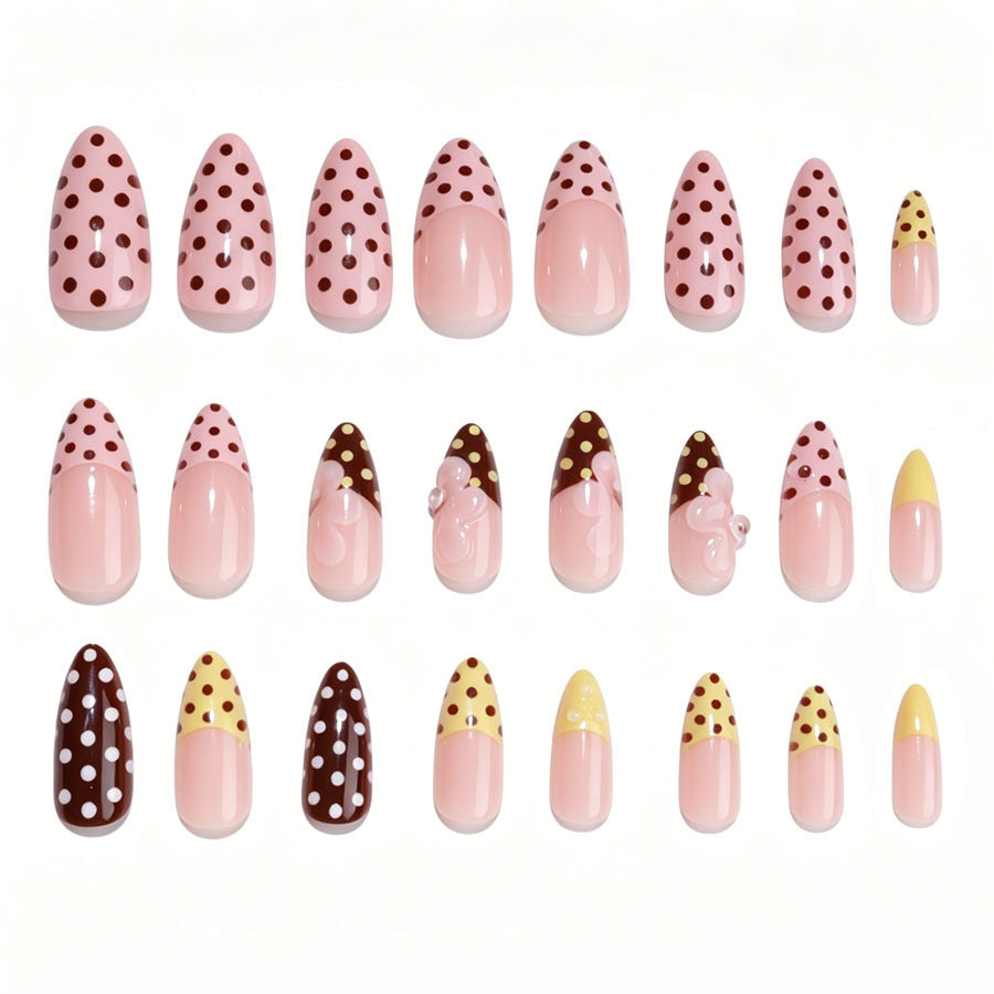 Decorative Floral Stiletto Press-On Nails Kalsten